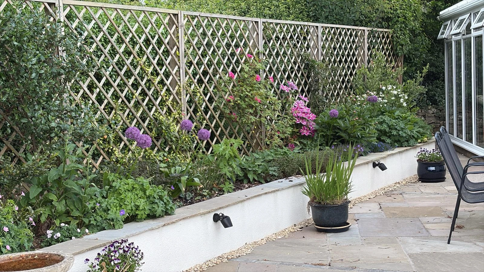 Private but Exposed Rear Garden in South Wales